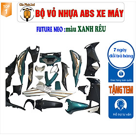 Hình ảnh [TẶNG TEM] Bộ nhựa dàn áo màu XANH RÊU gắn xe FUTURE NEO, nhựa ABS nguyên sinh cao cấp-TKB-2021 (2530)