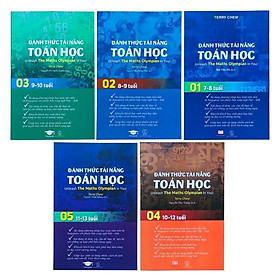 Sách Đánh Thức Tài Năng Toán Học 1,2,3,4,5, Combo 5 cuốn ( 6 - 13 tuổi )