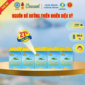  NEW [ Combo 5 lọ] Nước Yến sào Khánh Hòa Sanest 21% - Dành cho Người Cao Tuổi - Có đường