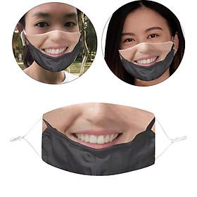 Funny Face Mask Breathable Washable Mouth Protection Reusable Mouth Mask