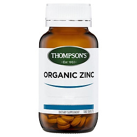 Thompson's Organic Zinc 180 Tablets