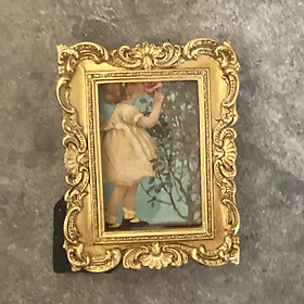 Vintage Small Rectangle Picture Frame Antique Photo Frame Table Top and Wall Hanging, Retro Home Decor, Ornate Photo Gallery Art