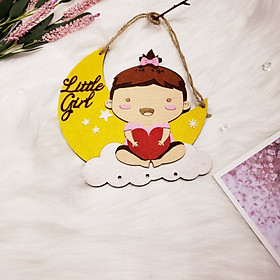 Bảng gỗ trang trí LITTLE GIRL