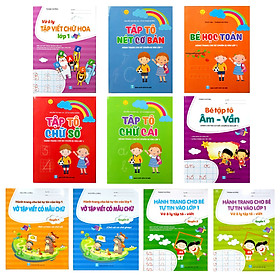 Combo Hành trang cho bé tự tin vào lớp 1 (10 cuốn)