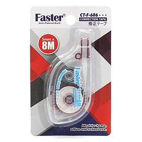 Bút Xóa Kéo 5mm x 8m Faster CT-F-686 - Nâu