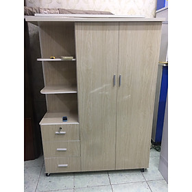 Mua Tủ nhựa Đài Loan 2 cánh kèm kệ trang trí 1m85x1m25