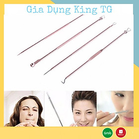 Mua Một bộ 4 cây nặn mụn Trứng Cá  Mụn Đầu Đen Spa chuyên nghiệp  Que Nặn Mụn 2 Đầu Cao Cấp - King