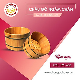 Mua Chậu ngâm chân gỗ thông nhập khẩu cao cấp CNC01