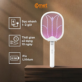 Mua Vợt muỗi điện Comet CP048 Pin Lithium 500mAh sạc 2h dùng 10 ngày BH 12T cổng sạc type C