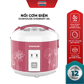 Mua Nồi Cơm Điện Nắp Gài Sunhouse SHD8609 (1.8 Lít) - Hàng chính hãng