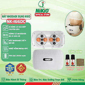 Máy Massage Bụng Cao Cấp Nikio NK-166DC - Công Nghệ Xoa Bóp Kết Hợp Hồng Ngoại Hiện Đại, Hỗ Trợ Cải Thiện Vòng 2 Cực Nhanh, Pin Sạc Tiện Lợi