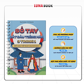 Sách - Sổ Tay Bắt Đầu Tiếng Hàn 3 Trong 1 - Biết Giao Tiếp Ngay Khi Học