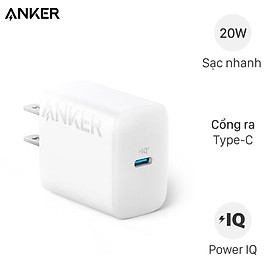 Adapter Sạc Nhanh Anker 20W - A2347 - Hàng Chính Hãng