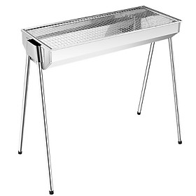 Bếp nướng than hoa chân cao ngoài trời tiện dụng
