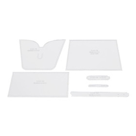 1 Set Sewing Tool Ppack of 6 Clear Acrylic Shoulder Bag Stencil Template Set for Leather Crafts