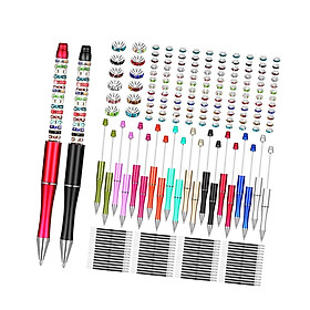 300Pcs Beadable Pens Wedding Favors Beadable Pens DIY Set for Office Journaling Kids Gifts
