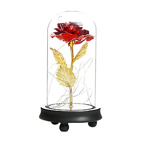 Flower in  Flower LED Lamp Light with Wooden Base
