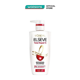 Dầu gội l'oréal paris elseve total repair 5 repairing giảm 5 dấu hiệu của tóc hư tổn 620ml