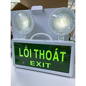 Mua PIN Sạc Đèn thoát hiểm đèn khẩn cấp đèn lối thoát exit thiết kế 2 in 1 Đèn Led Báo Thoát Hiểm Exit Khẩn Cấp Khi Cúp Điện - Dùng Cho Dãy Trọ - Kho Xưởng - Siêu Thị -Karaoke