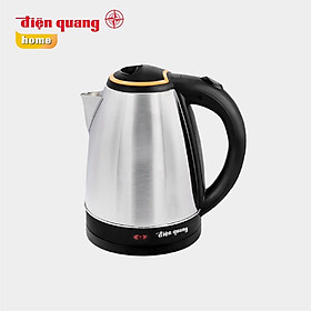 Hàng Chính Hãng Ấm đun nước siêu tốc Điện Quang ĐQ EKT12 1518 BL (1500W, 1.8L, inox 201 bóng, nhựa PP màu đen)