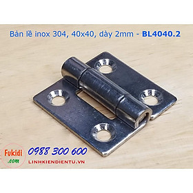 Mua Bản lề inox 304 size 40x40mm dày 2mm - BL4040.2