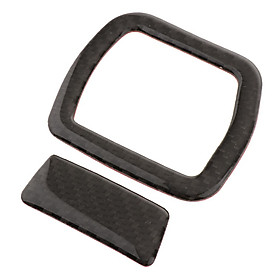 Carbon Fiber Storage Box Switch Glover Frame Cover Trim For Audi A4L 17-18