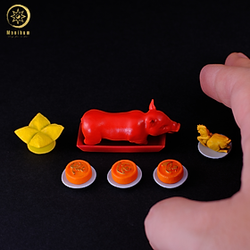 Phụ Kiện Bàn Thờ Mâm Cúng Heo Quay Manihum - Quà Tặng Phong Thủy May Mắn Chiêu Tài - BTLPK-01