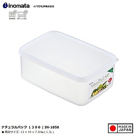 Hộp thực phẩm Inomata Natural Pack 1300ml - Hàng Nội Địa Nhật Bản