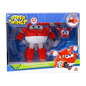 Đồ Chơi SUPERWINGS Robot Biến Hình Cỡ Lớn Jett Siêu Cấp Kết Hợp Thú Cưng