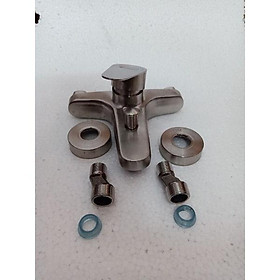 BỘ CỦ SEN TẮM NÓNG LẠNH TRÒN INOX SUS 304 CAO CẤP CS01