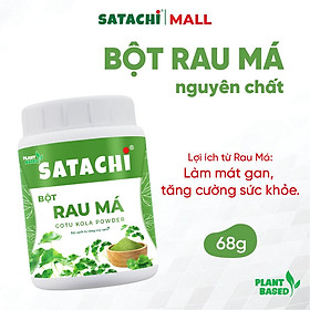 Bột Rau Má Nguyên Chất SATACHI – 100% rau má tươi, không đường – Hộp 68g & 218g
