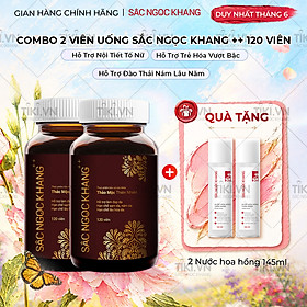 Combo 2 Hộp viên uống Sắc Ngọc Khang ++ hỗ trợ hạn chế lão hóa, sạm da, nám da; hỗ trợ tăng cường nội tiết tố nữ