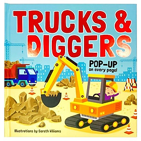 [Download Sách] Pop Up Book - Trucks And Diggers