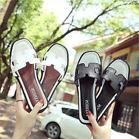 Dép thời trang chữ H chữ D êm chân tôn dáng 6350