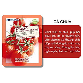 Mặt Nạ 3D Foodaholic Natural Essence Mask Tomato (Cà Chua) Dưỡng Da 23g