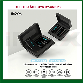 Mua MIC THU ÂM BOYA BY-XM6-K2 (TX + TX + RX ) + ĐẾ SẠC 3 - HÀNG CHÍNH HÃNG