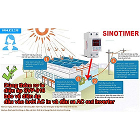 Mua Rơ le bảo vệ điện áp cho hệ thống Solar NLMT (bảo vệ thiết bị  bảo vệ inverter...) Sinotimer SVP series - Điện áp  Dòng điện