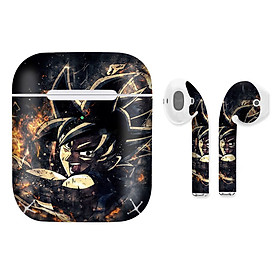 Mua Miếng dán skin chống bẩn cho tai nghe AirPods in hình Dragon Ball - Goku 3 - 7vnr72 (bản không dây 1 và 2)