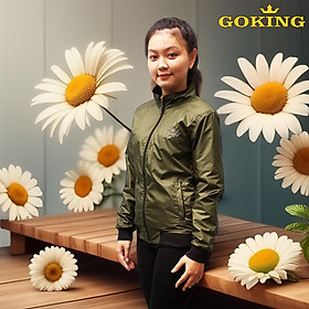 Áo khoác gió GOKING 2 lớp, form unisex cho nam nữ. Ngoài vải dù, trong lót vải cào cách nhiệt. Hàng Việt Nam chất lượng cao