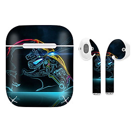 Mua Miếng dán skin chống bẩn cho tai nghe AirPods in hình siêu anh hùng - SAH0011 (bản không dây 1 và 2)