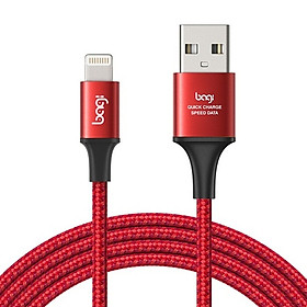 Dây Dù Sạc Nhanh Lightning Bagi 2m IS200 - Hàng chính hãng cho Iphone/Ipad/Ipod