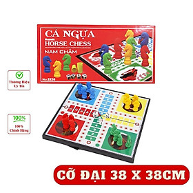 Cờ Cá Ngựa Nam Châm Cho Bé miDoctor Cực Đại Kích thước 38 x 38cm - Vỏ Hộp Màu Đỏ