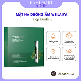 Mặt Nạ Cấp Ẩm Dưỡng Da Căng Bóng Da Chiết Xuất Từ Tinh Chất Cỏ Vạn Năm Weilaiya - Hộp 10 Miếng