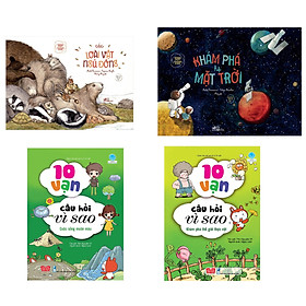 Combo 4 cuốn Khoa học chẳng khó: Các loài vật ngủ đông (Tái bản) + Khoa học chẳng khó - Khám phá hệ mặt trời + 10 vạn câu hỏi vì sao - Cuộc sống muôn màu + 10 vạn câu hỏi vì sao - Khám phá thế giới thực vật