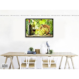 Mua Tranh canvas treo phòng ăn hình rượu nho ADH071105