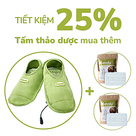 Đôi Giày Chườm Nóng Thảo Dược Giảm Đau Bàn Chân Dùng Điện Phiên Bản Vỏ Đai Bằng Vải Da Lộn - Hapaku