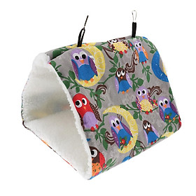 Parrot Bird Hammock Hanging Cave Cage Plush Happy Hut Tent Bed Toy 01 M