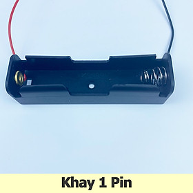 Khay pin 18650 1 2 3 4 cell pin nối tiếp đế giữ pin có dây