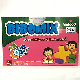 Bibomix : Bổ sung hỗn hợp đa vitamin và khoáng chất, dùng hàng ngày cho trẻ 6 - 60 tháng tuổi