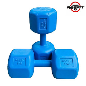 Bộ 2 vỏ tạ tay nhựa bát giác 9kg reefit
